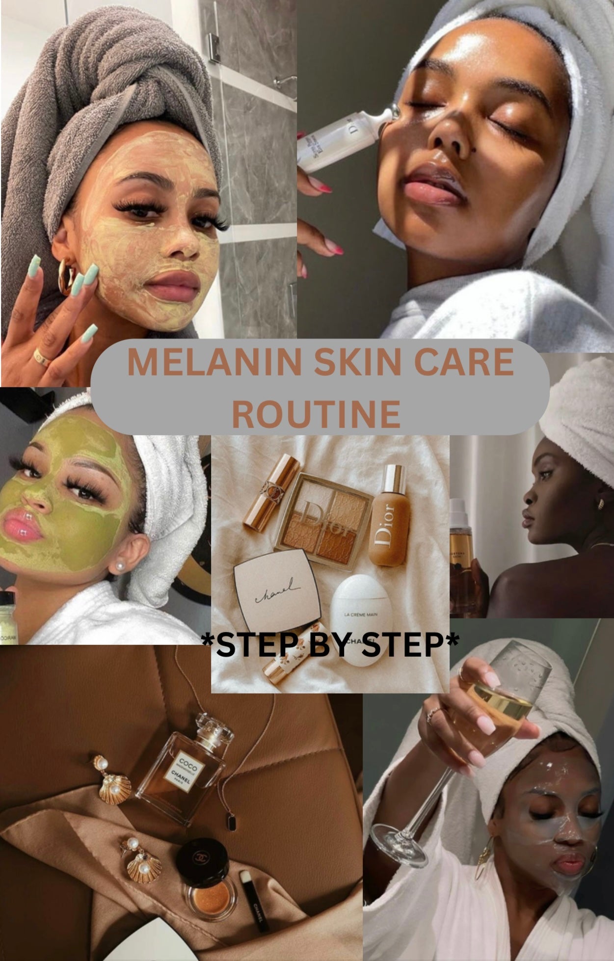 E-book Melanin Skin Care Routine Guide *See Results in 1 Week*